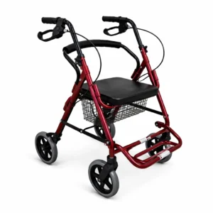 Caminador de 4 ruedas con descansapies