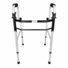 Caminador plegable con doble apoyo de aluminio ajustable