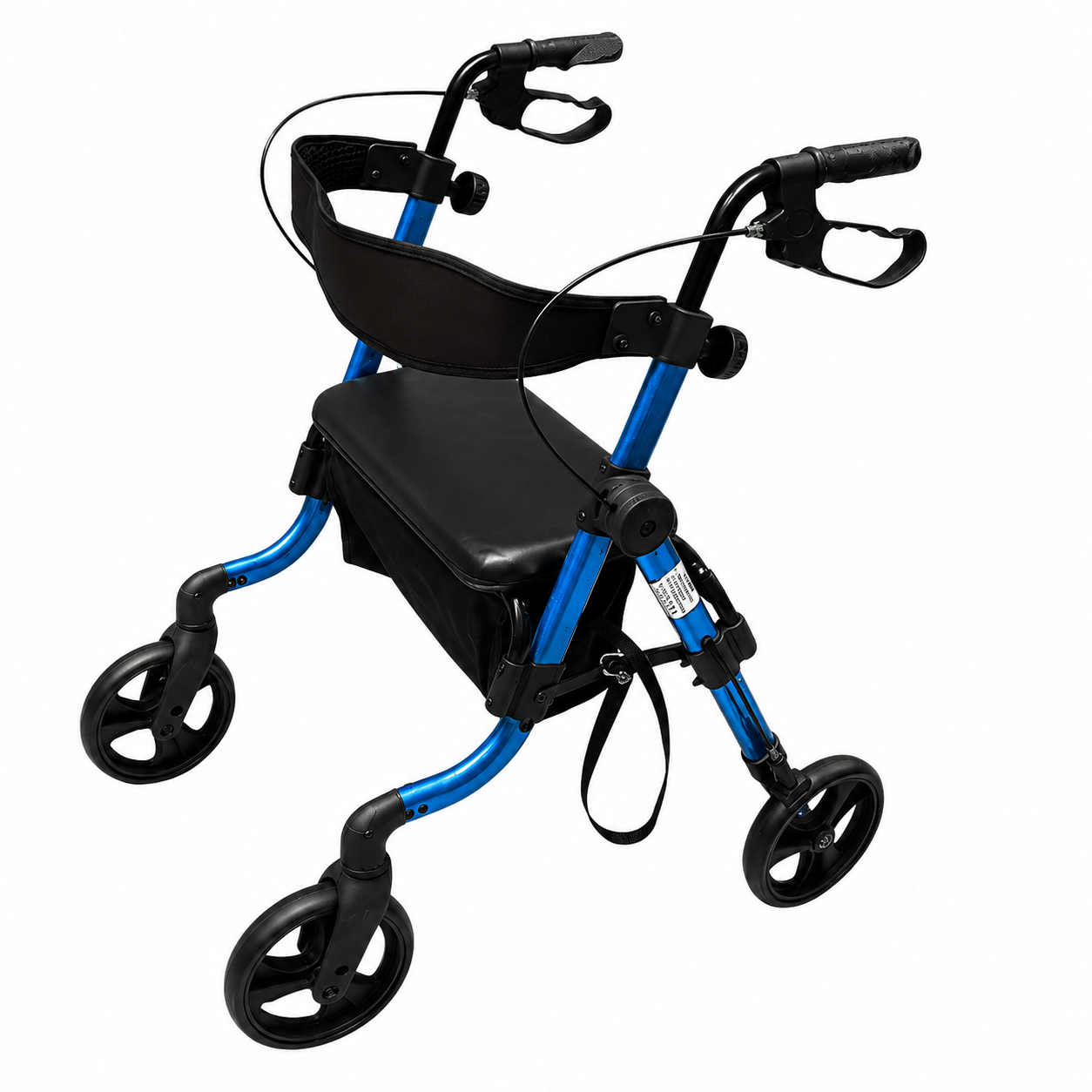 Caminador de 4 ruedas con asiento y espaldar