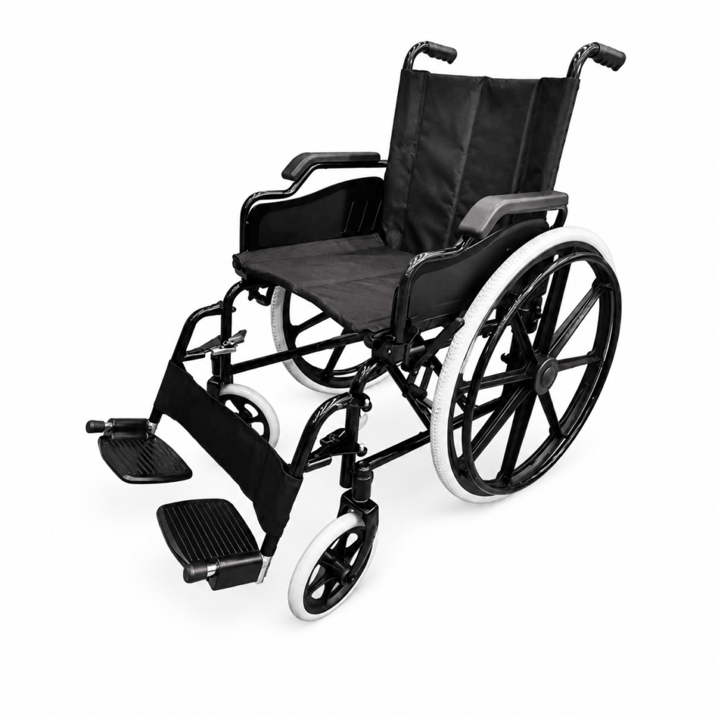 Silla de ruedas estándar tipo escritorio en acero pintado