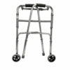 Caminador plegable en aluminio de dos ruedas